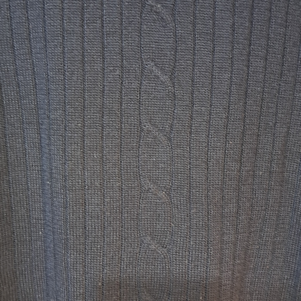 Vintage Stephanie by Suzelle Women's Wool Blend Ribbed Front Navy Blue Sweater S - Picture 11 of 11